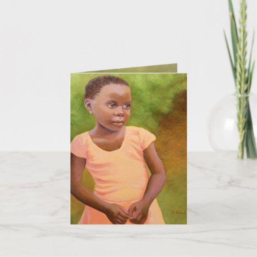 JCの孔雀によるからしの種子GROW-NOTEカード サンキューカード (正面)