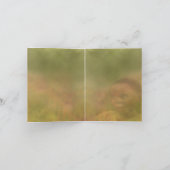 JCの孔雀によるからしの種子GROW-NOTEカード サンキューカード (内部)