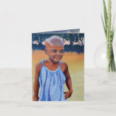 JCの孔雀によるからしの種子GROW-NOTEカード サンキューカード (正面)