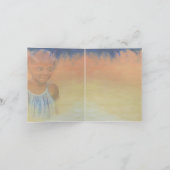 JCの孔雀によるからしの種子GROW-NOTEカード サンキューカード (内部)