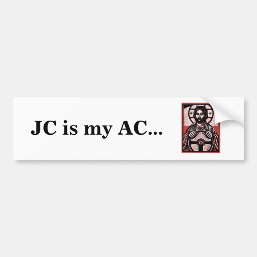 JCはです私のAC… バンパーステッカー (正面)
