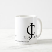 JC イエスキリスト ロゴ カスタマイズ コーヒーマグカップ (正面右)
