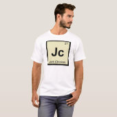 Jc -急な動きの鶏化学周期表の記号 tシャツ (正面フル)