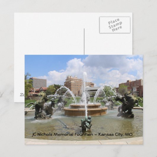 JC Nichols Memorial Fountain # 7 ポストカード (正面/裏面)