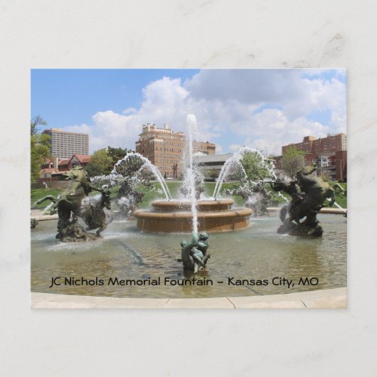 JC Nichols Memorial Fountain # 7 ポストカード (正面)