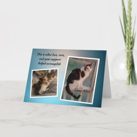 JCAPL Linusありがとう サンキューカード (正面)