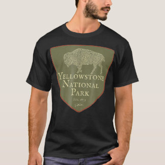 JCombsイエローストーン国立公園アメリカンバイソン_1  Tシャツ