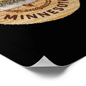 JCombsリーチレイクミネソタノーザンパイク魚釣り ポスター (角)