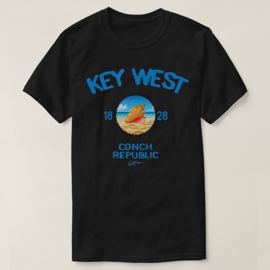 JCombs鍵西, FL,コンチ共和国 Tシャツ (デザイン正面)