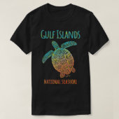 JCombs Gulf Islands National Seashore, Sea Turtle, Tシャツ (デザイン正面)