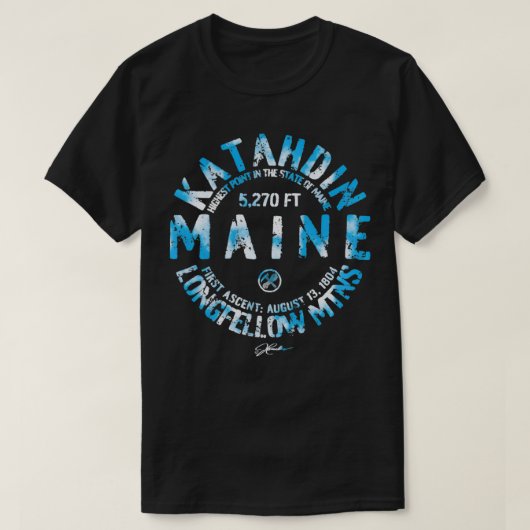 JCombs Katahdin，メイン Tシャツ (デザイン正面)
