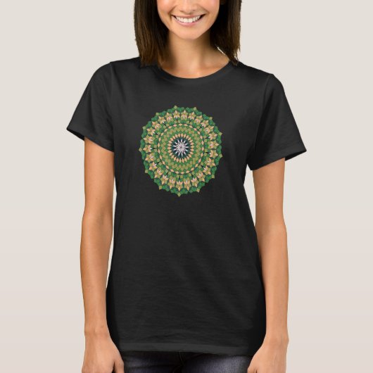 JCombs Ornamental Tiling Pattern Mandala_4 Tシャツ (正面)