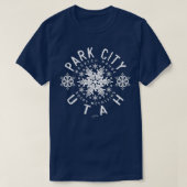 JCombs Park City, Utah, Snow Tシャツ (デザイン正面)