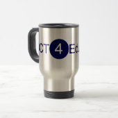 JCT4Educationのステンレス鋼のコーヒー・マグ トラベルマグ (正面左)