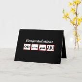 JD学位 – 名前をカスタムするおめでとう –  カード (黄色い花)