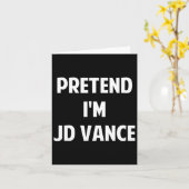 JD ヴァンスのコスチュームパーティー面白いハロウィン カード (黄色い花)