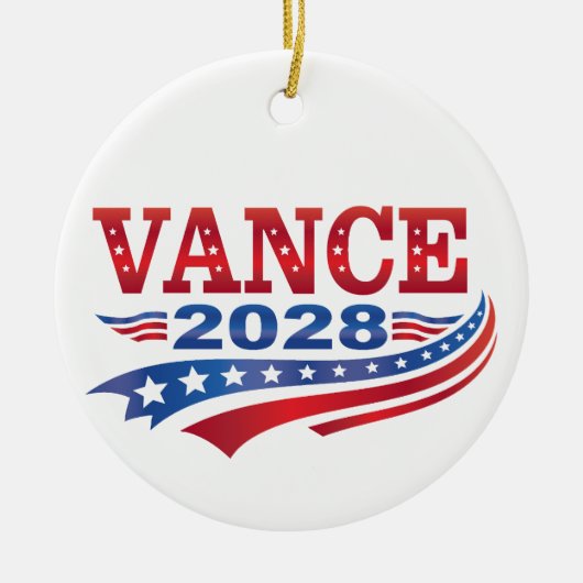 JD・ヴァンス大統領2028 セラミックオーナメント (正面)