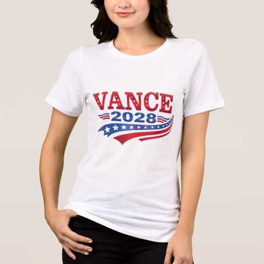 JD・ヴァンス大統領2028 トライブレンドTシャツ (正面)