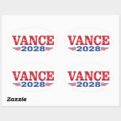 JD・ヴァンス大統領2028 (bs) 楕円形シール (シート)
