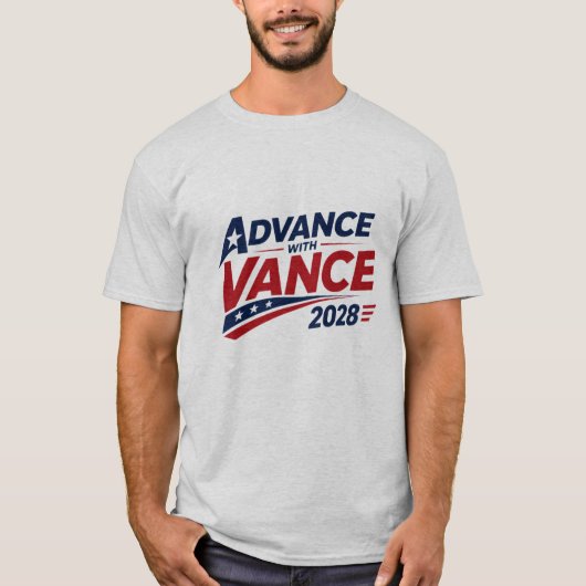 JD・ヴァンス米国2028年大統領 Tシャツ (正面)