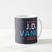 JD ヴァンス 2028 共和党 愛国 コーヒーマグカップ (正面右)