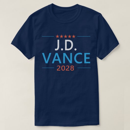 JD ヴァンス 2028 共和党 愛国 Tシャツ (デザイン正面)