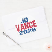 JD ヴァンス 2028 (非公式) ラウンドシール (封筒)