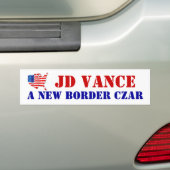 JD VANCEをサポート新しい縁どCZAR USA!旗 バンパーステッカー (車上)