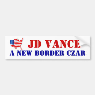 JD VANCEをサポート新しい縁どCZAR USA!旗 バンパーステッカー