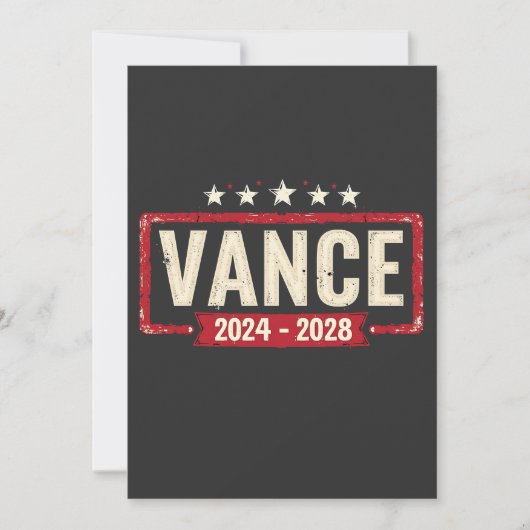 Jd Vanceトランプ大統領選挙2028大統領選挙 招待状 (正面)