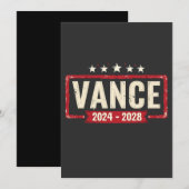 Jd Vanceトランプ大統領選挙2028大統領選挙 招待状 (正面/裏面)