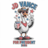 JD Vance大統領2028ステッカー シール (正面)