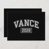 JD Vance 2028大統領選挙キャンペーンVance ポストカード (正面/裏面)