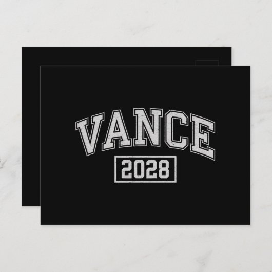 JD Vance 2028大統領選挙キャンペーンVance ポストカード (正面/裏面)