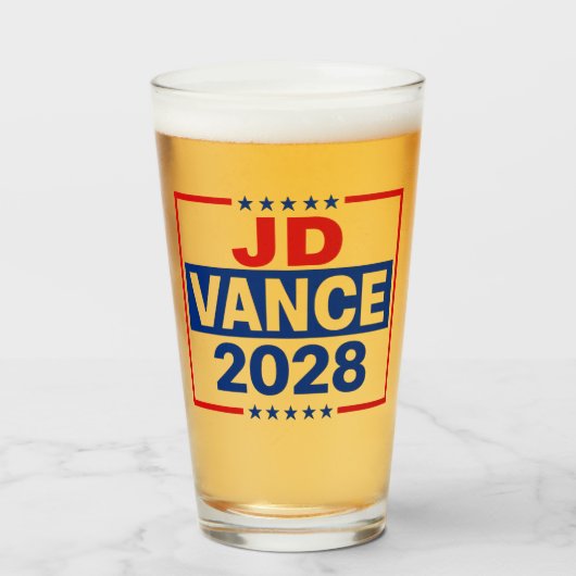 JD Vance 2028 タンブラーグラス (ドリンク正面)