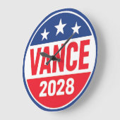 JD Vance 2028 ラージ壁時計 (傾斜)