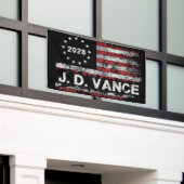 JD Vance 2028 横断幕 (ビルの外側)