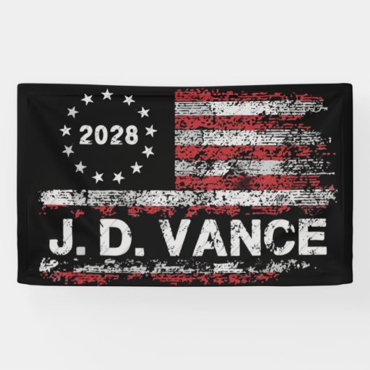 JD Vance 2028 横断幕 (横)