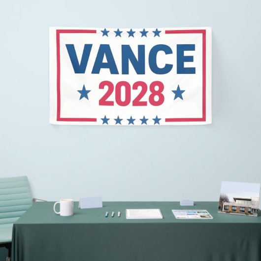 JD Vance 2028 横断幕 (トレードショー)
