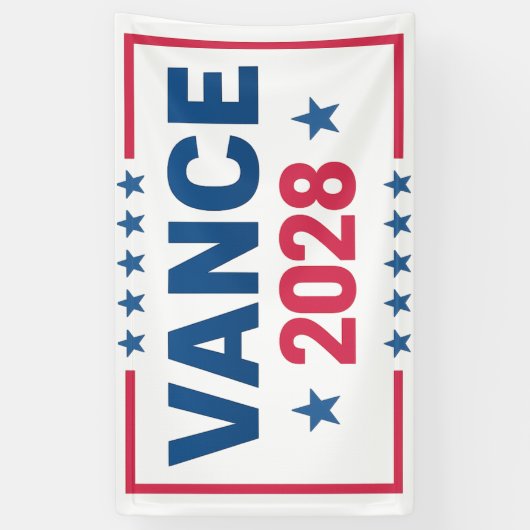 JD Vance 2028 横断幕 (縦)