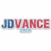 JD Vance 2028 (非公式) シール (正面)
