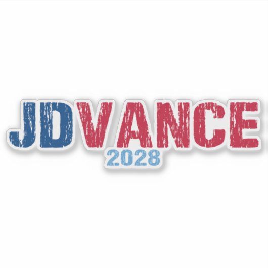 JD Vance 2028 (非公式) シール (正面)