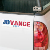 JD Vance 2028 (非公式) バンパーステッカー (トラック上)