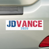 JD Vance 2028 (dis) バンパーステッカー (車上)