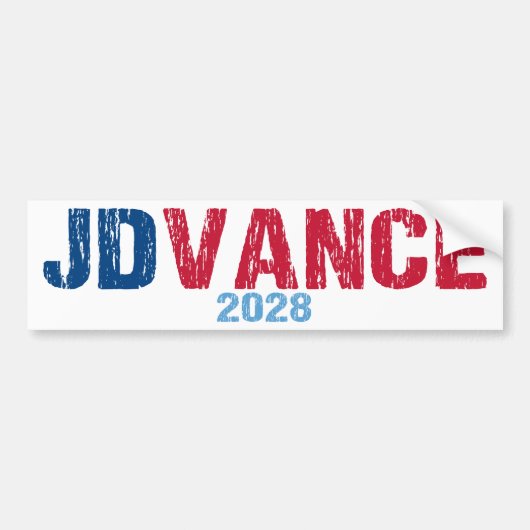 JD Vance 2028 (dis) バンパーステッカー (正面)