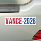 JD Vance 2028 (dis) バンパーステッカー (車上)