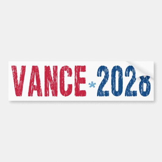 JD Vance 2028 (dis) バンパーステッカー (正面)
