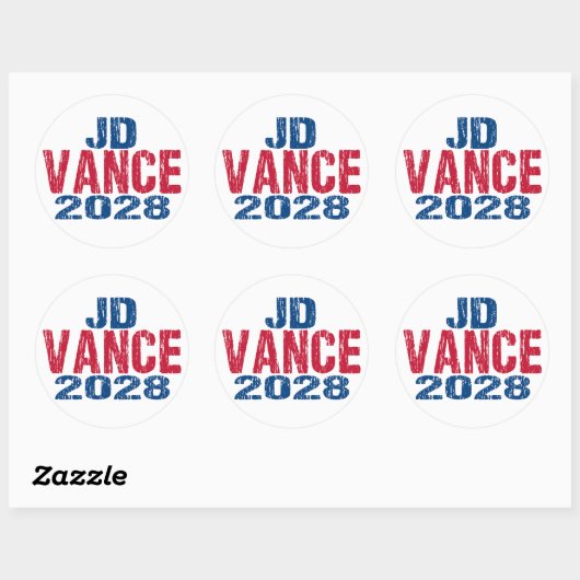 JD Vance 2028 (dis) ラウンドシール (シート)