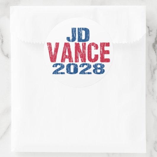 JD Vance 2028 (dis) ラウンドシール (バッグ)