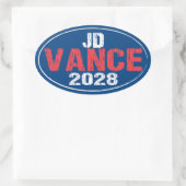 JD Vance 2028 (dis) 楕円形シール (バッグ)
